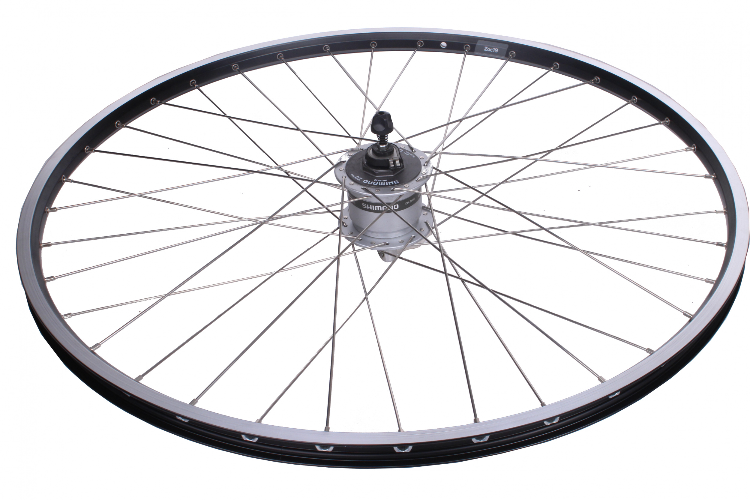 Verder Achternaam Toegepast KGS voorwiel 28 inch naafdynamo aluminium zwart/zilver - Internet-Bikes