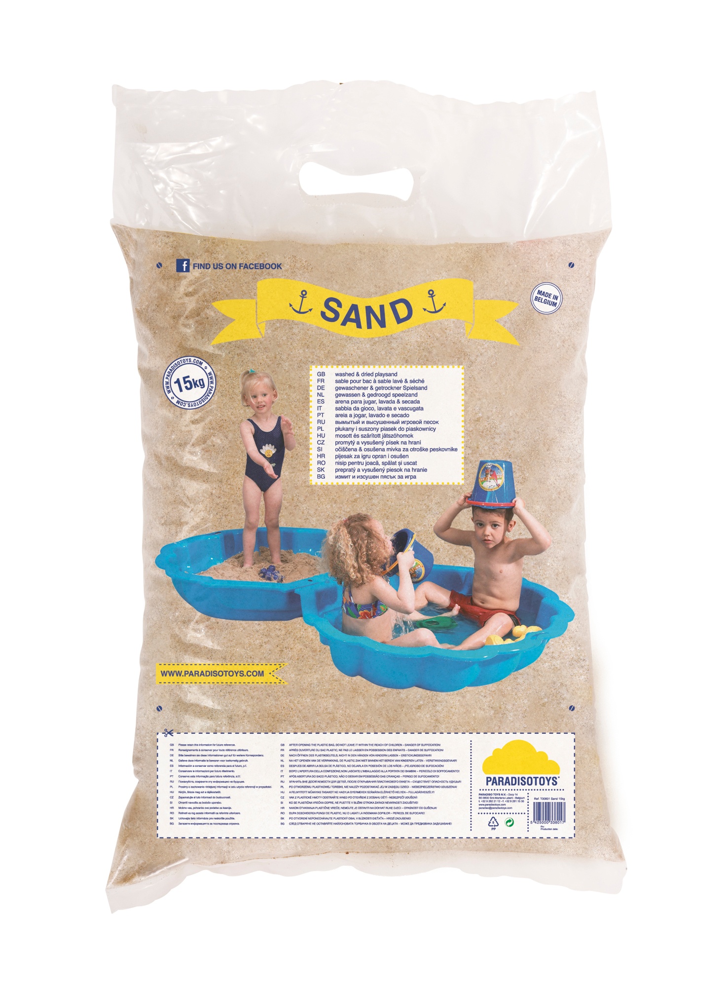 Paradiso Toys gewaschener Spielsand - Sandkastensand - 15 kg - Bild 1 von 1