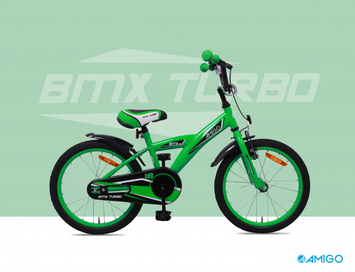 green 18 inch bike