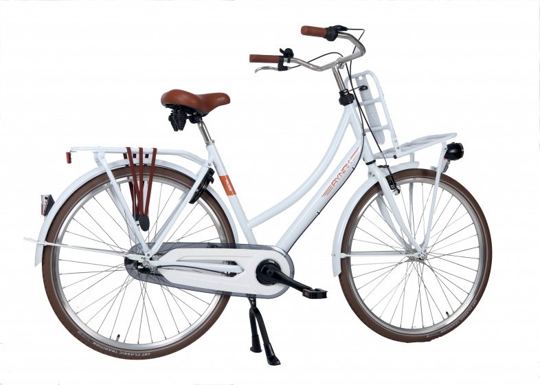 Aynak Muze Transportfiets 28 Zoll Frau 3g Rucktrittbremse Weiss Internet Bikes